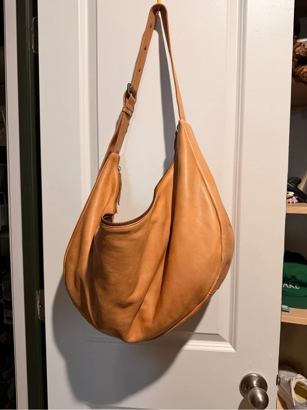 latico Cabo CamelLeather Crossbody Hobo Bag